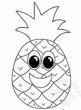 Pineapple Abacaxi Colorir Smiling Pineapples Pinapple Sunglasses Educação Onlinecoloringpages Coloringpage sketch template