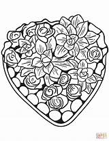 Coloring Heart Pages Hearts Adults Flowers Flower Valentines Bleeding Made Printable Drawing Supercoloring Bestcoloringpagesforkids Clipartmag Kids sketch template
