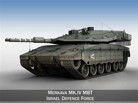 3d Merkava Iv Israel Defense Forces Cgtrader