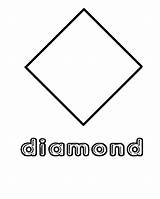 Diamond Shape Coloring Pages Preschool Shapes Color Kids Printable Worksheets Template Toddlers Sheets Templates Activities Square Visit Kidsplaycolor Children Getcolorings sketch template