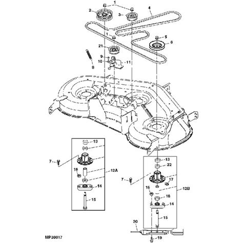 john deere   mower deck belt replacement diagram chicfer