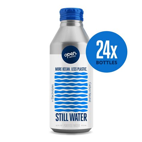 open water  bottled water  electrolytes   oz aluminum