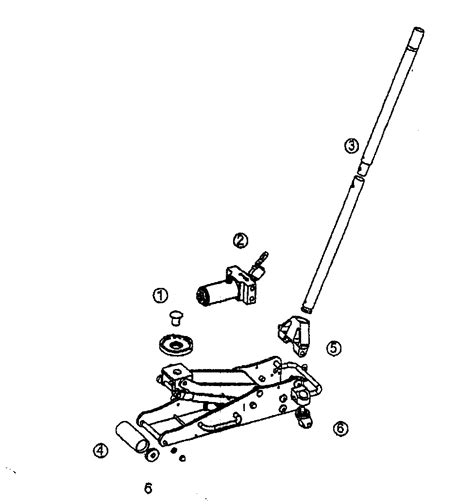 ton hydraulic floor jack parts diagram viewfloorco