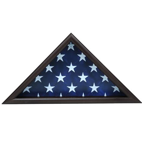 triangle black flag display case