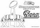Coloring Pages Bowl Super Printable Patriots Seahawks England Xlix Seattle Superbowl Nfl Maatjes Choose Board Print sketch template