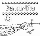 Bernardita Playa Regresar Imprimir sketch template