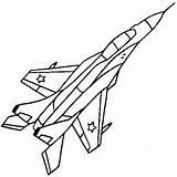 Coloring Jet Pages Airplane Drawing Plane Printable Kids Fighter Print Aircraft Colouring Aeroplane Jets Color Army Private Mig Drawings Ww2 sketch template