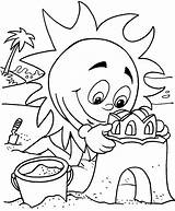 Coloring Pages Summer Kids Print Verano sketch template