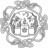 Coloring Pagan Imbolc Pages Wiccan Wheel Year Embroidery Designs Urbanthreads Colouring Patterns Stencil Book Crafts Paper Shadows Urban Threads Pattern sketch template