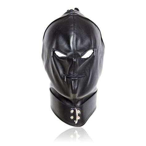 Onglyp Sex Leather Hood Headgear For Adults Game Sexy Exotic Devil Mask