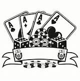 Poker Clipart Chips Casino Svg Dice Aces Logo Royal Drawing Etsy Vector Digital Four Hold Flush Eps Texas Betting Em sketch template