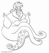 Coloring Ursula Disney Pages Villains Printable Print Villain Kids Sebastian Mermaid Witch Little Color Ariel Halloween Getcolorings Onlycoloringpages Sea Characters sketch template
