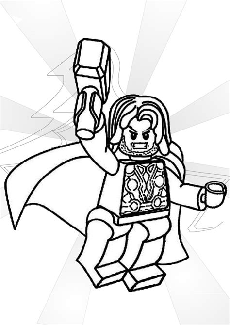 demi god thor coloring pages printable  print color craft