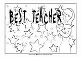 Teacher Colouring Coloring Pages Worlds Sheets Kids Template Appreciation Good Templates Activityvillage sketch template