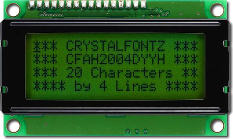 character dark  green lcd  crystalfontz