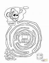 Coloring Pages Maze Getdrawings Nemo sketch template