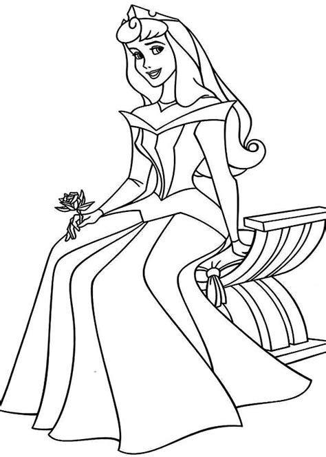 princess aurora coloring pages    print