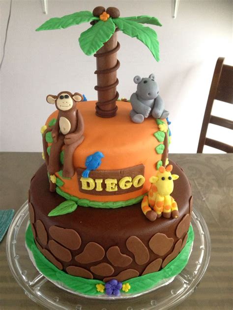 jungle themed cakes cake birthday cake