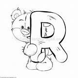 Coloring Pages Alphabet Teddy Bear Sheets Choose Board Visit Getcoloringpages Letter sketch template