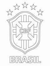 Coloring Pages Brazil Logo Football Getcolorings Brazilian Color sketch template