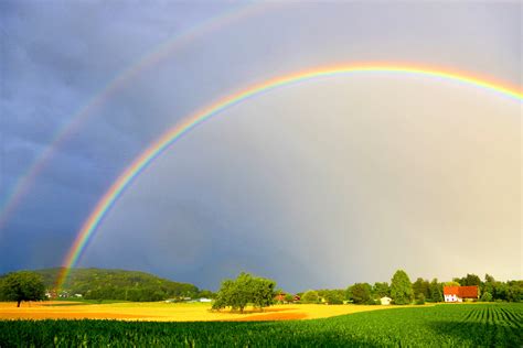 doppelter regenbogen foto bild natur landschaft regenbogen bilder