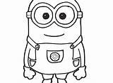 Minion Dave Coloring Drawing Pages Clipartmag sketch template