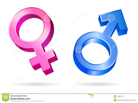male female gender symbols stock image image 14227071