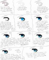 Anime Drawing Coloring Eyes sketch template
