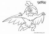 Hawlucha Pokemon Coloring Pages Hard Step Look Easy Printable Draw Kids Drawing Getdrawings sketch template