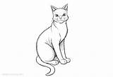 Warrior Cats Coloring Pages Sitting Printable Kids Print sketch template