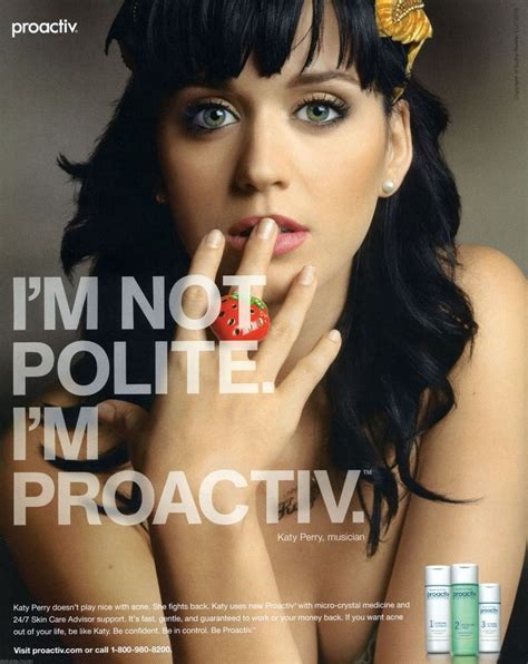 Rodriguez Image And Type Ad For Proactive Katy Perry Skin Care
