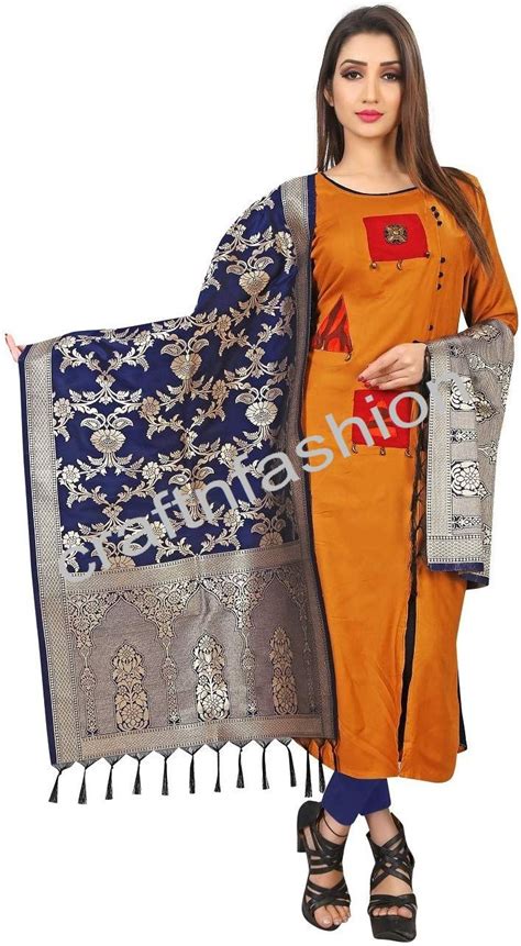 indian traditional fashion wear banarasi silk dupatta craftnfashion