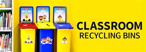 Classroom Trash And Recycling Cans Recycle Away