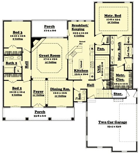 plan hz split bedroom home plan  options house plans architectural design house