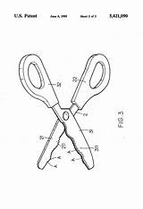 Scissors Patents Drawing sketch template