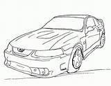 Mustang Coloring Pages Ford Gt Car Printable Drawing Outline Cars Raptor Color Kids Fox Body Mustangs Logo Cobra Sports Colouring sketch template