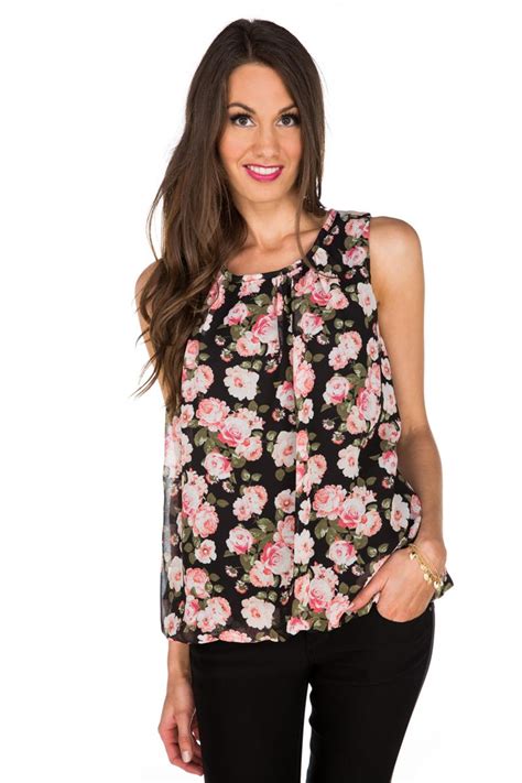bubble hem floral top floral tops tops spring summer fashion