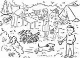Picnic Picknicks Illustrationen Erholung Großen Freien sketch template