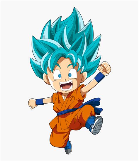 Goku Clipart Ssj God Super Saiyan Chibi Goku Hd Png