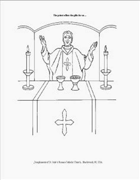 printable coloring sheets   holy mass catholic crafts