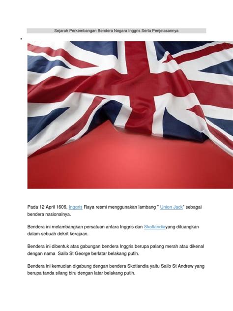Sejarah Perkembangan Bendera Negara Inggris Pdf