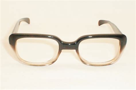mens vintage thick black 1950s eyeglasses