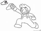 Mario Odyssey Coloring Pages Super sketch template
