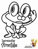 Froakie Greninja Froggie Colorir Imprimir Froggy Kleurplaten Bubakids Starry Frogadier Downloaden Uitprinten Kleurplaat sketch template