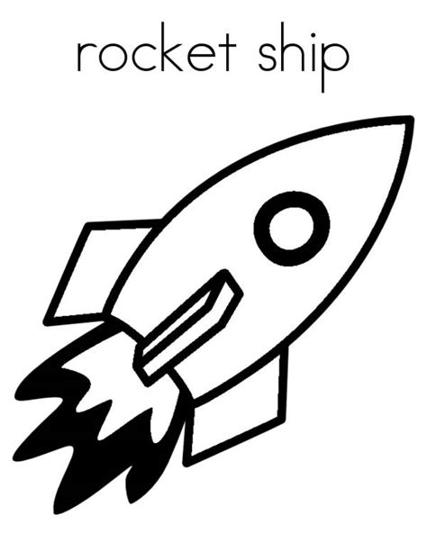 rocket ship drawing clipart