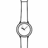 Reloj Pulsera Fichas Pintar sketch template