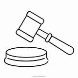 Gavel Mazo Mallet Dibujo Outlines Vippng Ultracoloringpages sketch template