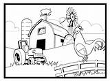 Farm Coloring Pages Farming Scene Colouring Preschool Drawing Scenes Printable Custom Animal Name Kids Tractor Crops Print Color First Animals sketch template