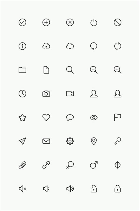 simple  icons set vol graphicburger