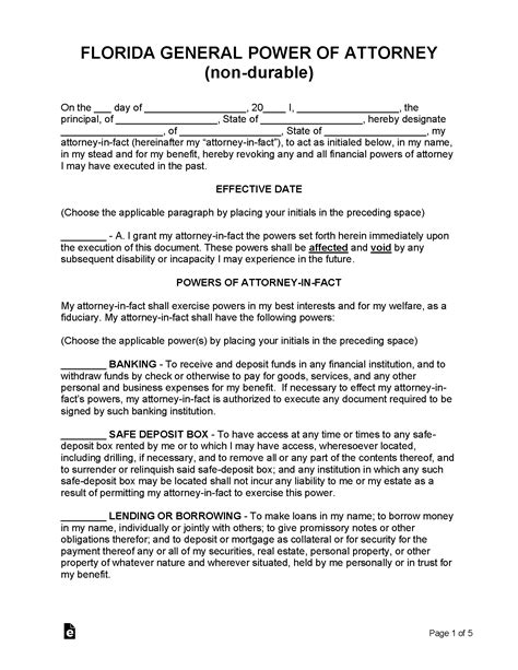 florida minor power attorney forms  fillable  printable